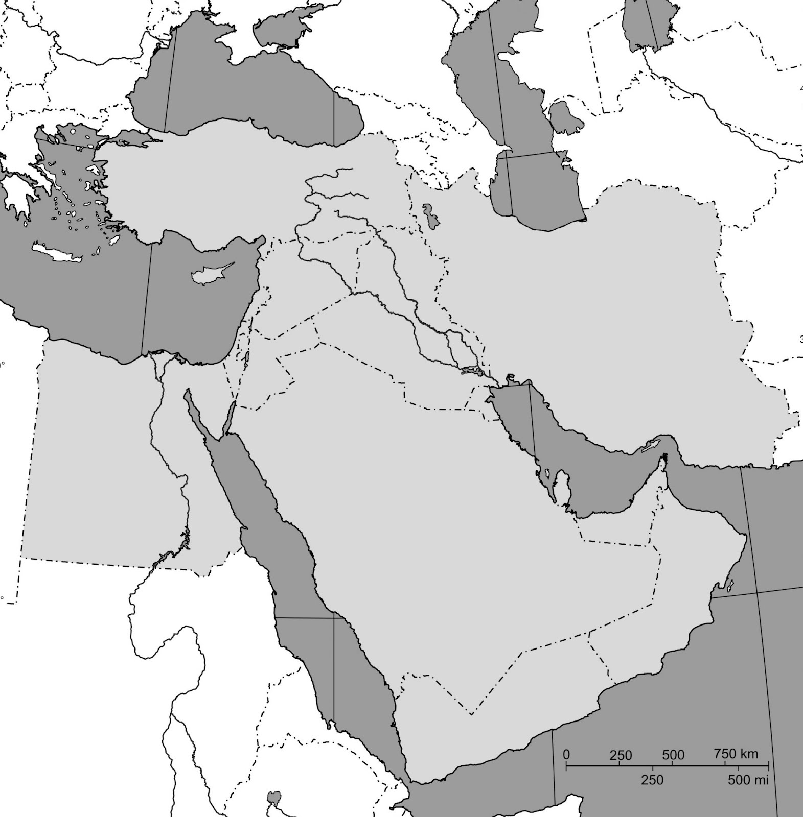 Imagequiz Middle East Map Quiz