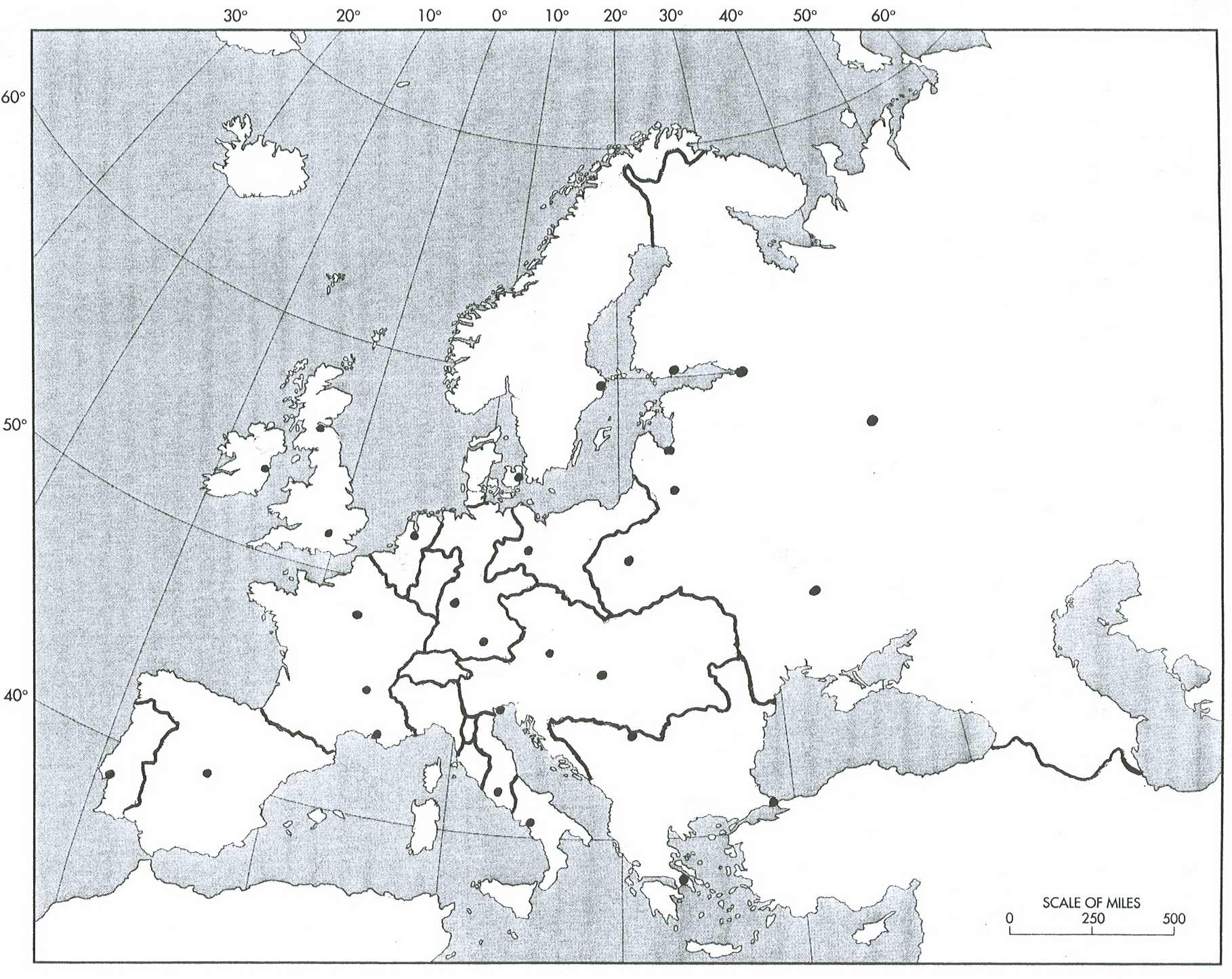 blank map of europe 1815